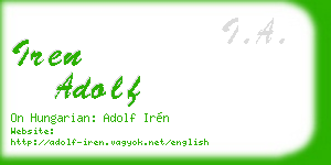 iren adolf business card